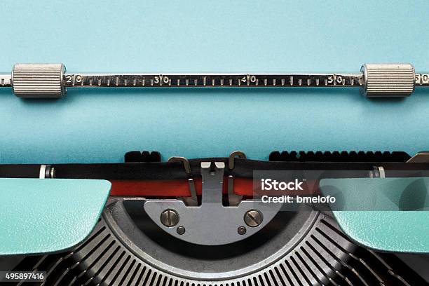 Vintage Typewriter Stock Photo - Download Image Now - Typewriter, Old-fashioned, Retro Style