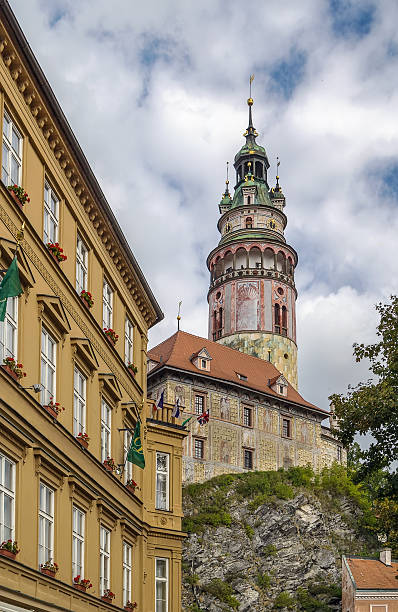 istock Cesky Krumlov castle tower, Czech republic 495900794