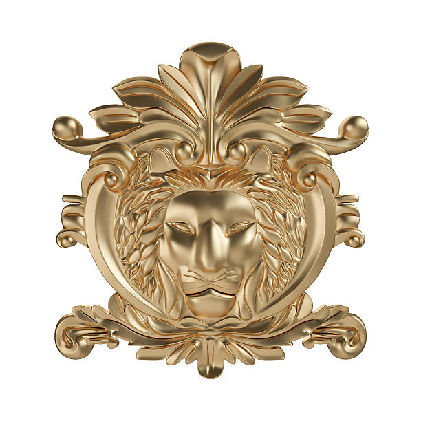 istock Gold ornament on a white background 495901368