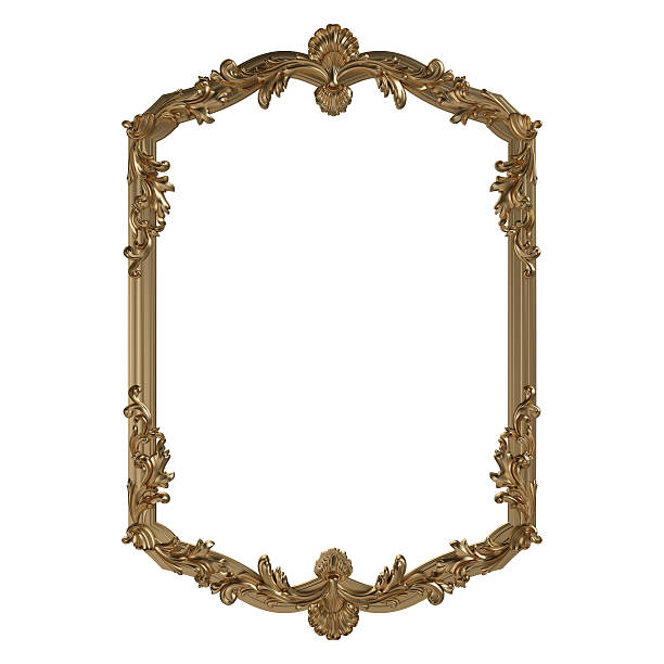 istock Gold ornament on a white background 495901682
