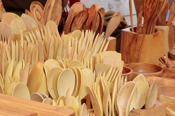 istock cookware carved in wood 495903152