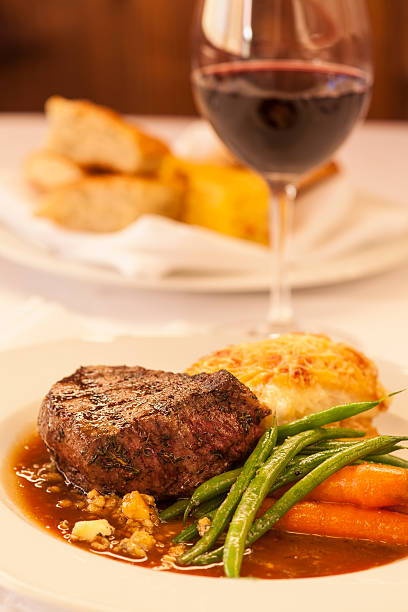 istock grilled prime filet with Stilton cheese-Port wine sauce 495903830