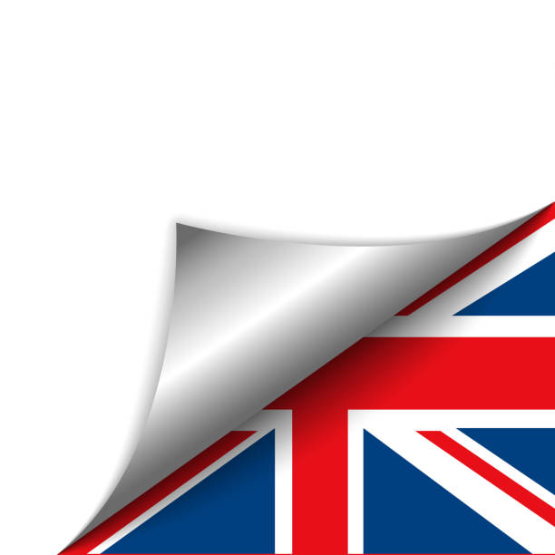 illustrazioni stock, clip art, cartoni animati e icone di tendenza di inghilterra paese bandiera tornitura pagina - english flag british flag flag british culture