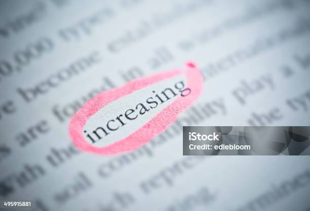 Increasing Highlighted In Pink Stock Photo - Download Image Now - Business, Education, Efficiency