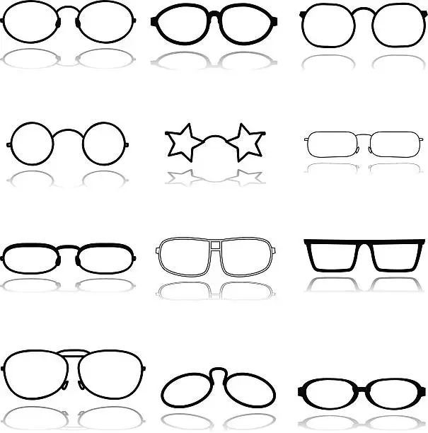 Vector illustration of Glasses