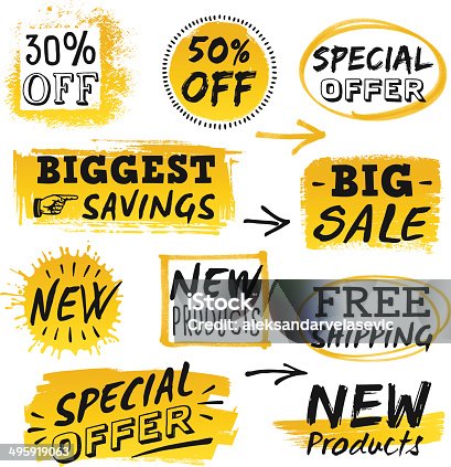 istock Retail Sale Signs and Banners 495919063