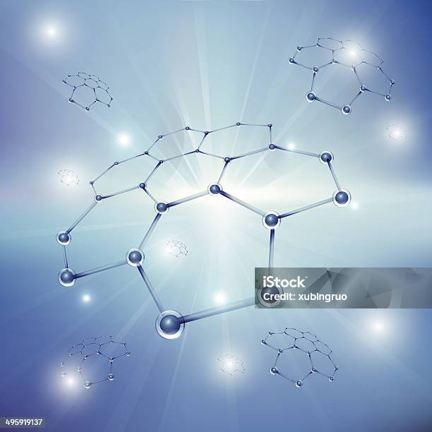 Dna Strandsabstract Background Consisting Of Dna Molecules Stock Illustration - Download Image Now