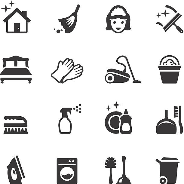 soulico-очистка значки - laundry symbol stock illustrations