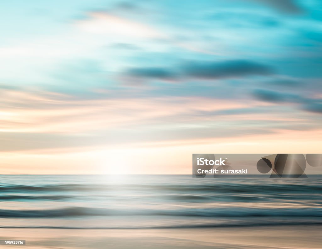 An Abstract Seascape With Blurred Panning Motion Background Stock ...