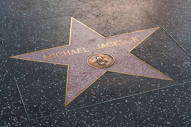 Michael Jackson Star On The Hollywood Walk Of Fame Stock Photo