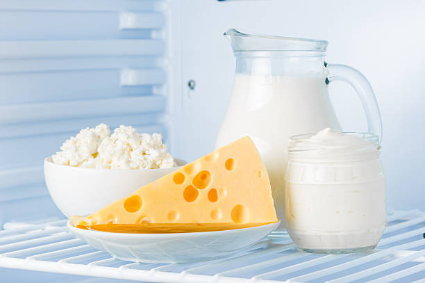 healthy dairy products stock photo