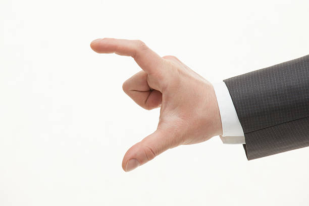 istock Businessman's hand showing big size 495928914