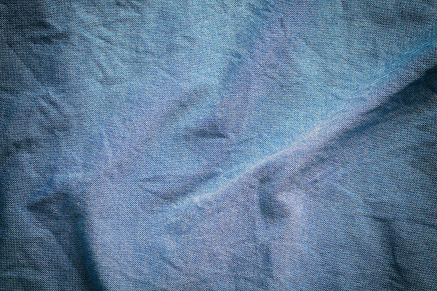 blue cotton texture oxford fabric background