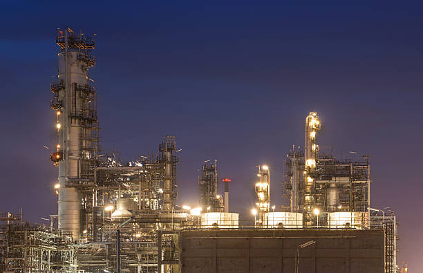 istock Big Industrial oil tanks in a refinery 495929232