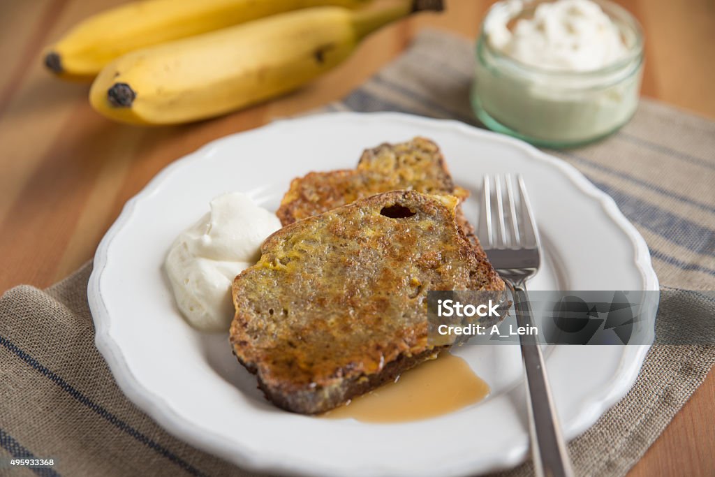 French Toast Banana Stock Photo