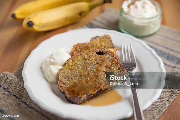 French Toast Stock Photo - Download Image Now - Banana, Breakfast, Brunch