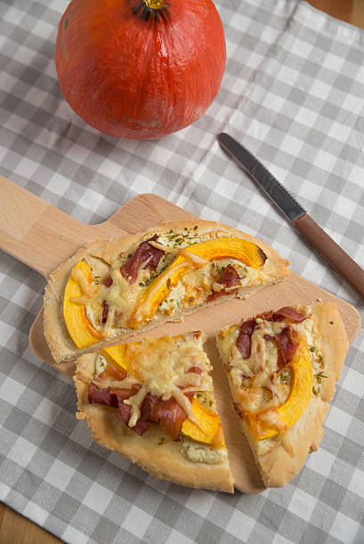 Pumpkin Pizza with bacon