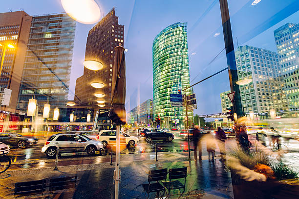 potsdamer platz berlin - german car stock-fotos und bilder