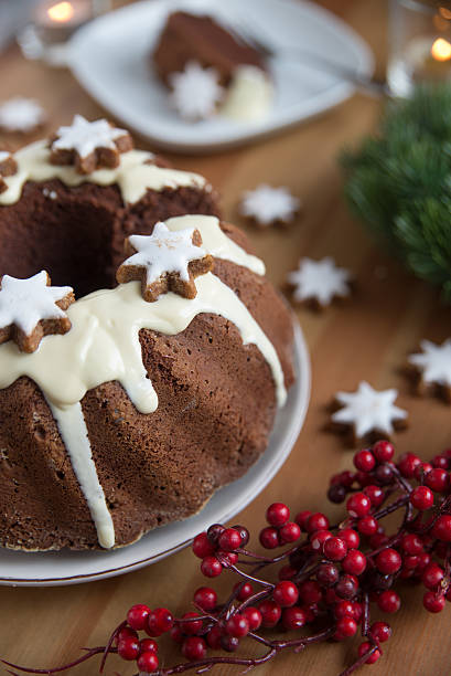 istock Chocolate Marble Cake with cinnamon stars 495934776