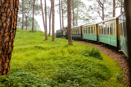 Old Train,Trainset museum train Shimla-Kalka India, Shimla-Kalka railway, UNESCO heritage-mountain railways of India.Nikon D3x