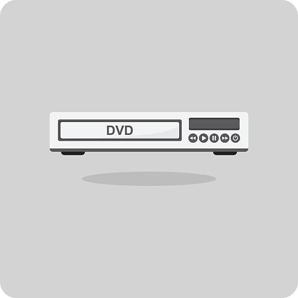 illustrations, cliparts, dessins animés et icônes de icône de vecteur de plat, un lecteur dvd - digital video disk