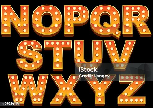 istock Marquee Font 495954114