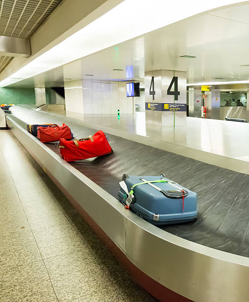 istock Luggage on the track 495955320