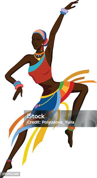 Ethnic Dance African Woman Stock Illustration - Download Image Now - Dancing, Africa, African Culture