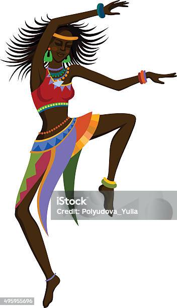 Ethnic Dance African Woman Stock Illustration - Download Image Now - 2015, Abstract, Adult