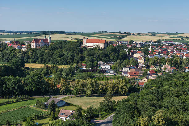 istock aerial view of  Otmuchow town 495956534