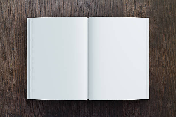 istock Blank diary paper on wooden table, mock up 495959110
