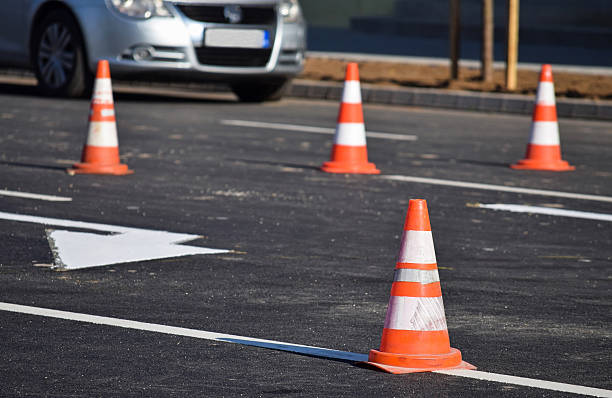 istock Traffic cones on the street 495959918