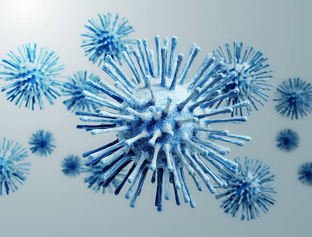 istock Illustration of Influenza Virus cells 495960122