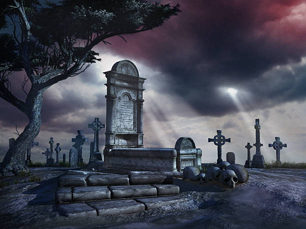 istock Lonely grave in the cemetery 495961876