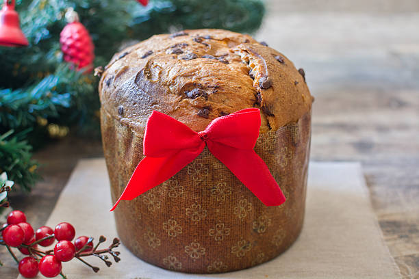 istock Christmas chocolate cake panettone 495962076
