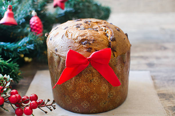 istock Christmas chocolate cake panettone 495962356