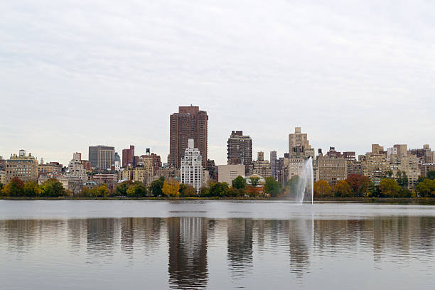 istock Cloudy autumn morning and the UES 495962642