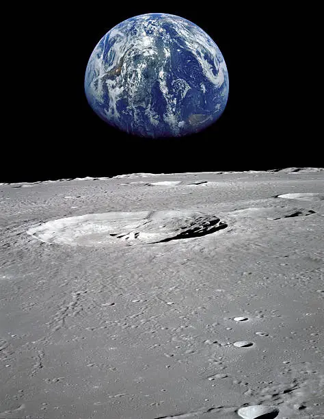 Photo of Earth seen from the moon