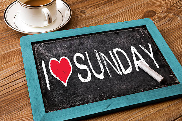 i love sunday - helgaktivitet bildbanksfoton och bilder