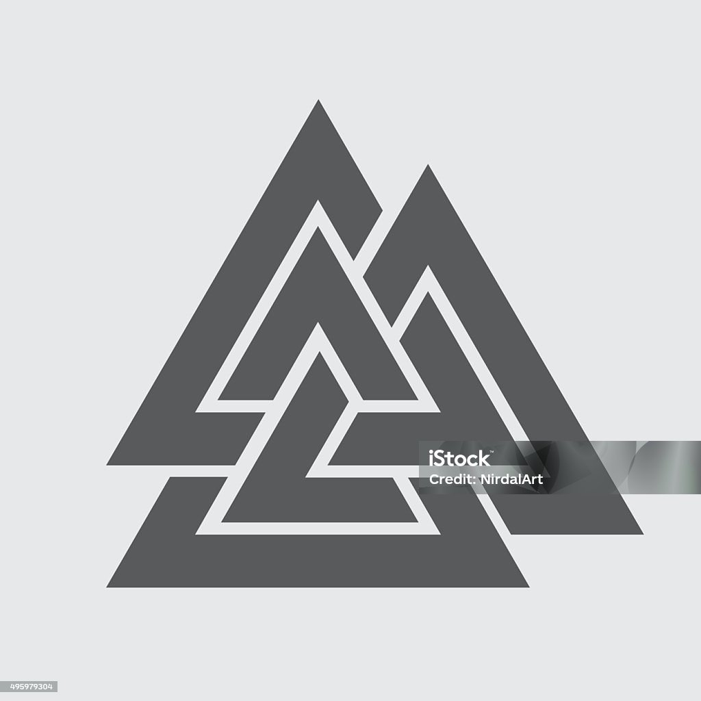 Valknut Icon Viking stock vector