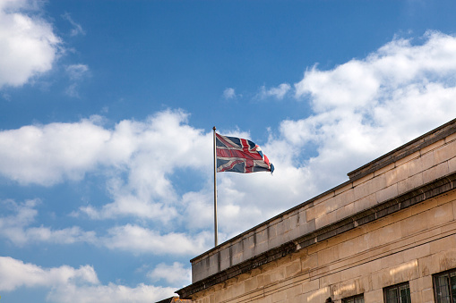British flag on the roof