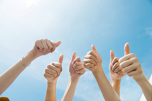 istock Group of people giving thumbs up 495981236