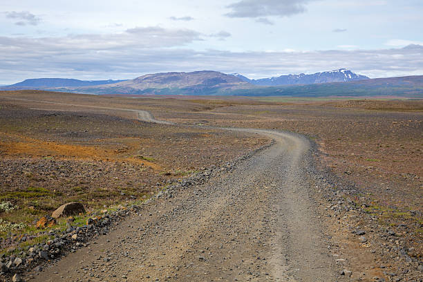 istock Winding dirt road in Iceland 495982192