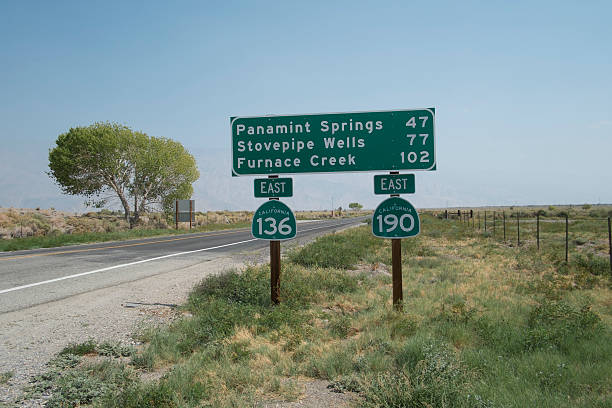 istock Highway sign to Funace Creek 495983524