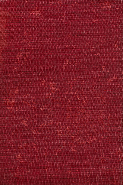 istock Dark scarlet red linen background with aged texture 495984406