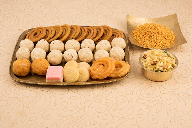 istock Diwali snacks or Diwali sweets 495987086