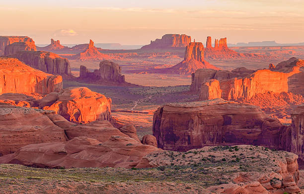istock Sunrise at Hunts Mesa viewpoint 496028416