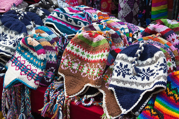 istock Nepalese knitted hats 496030790