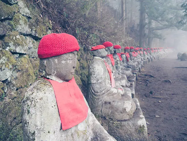 Jizo Statues in Nikko, Japan