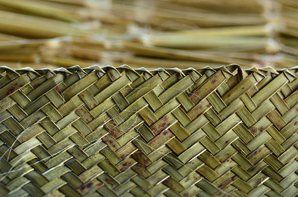 Maori weaving artwork stock photo